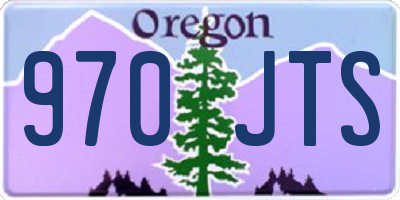 OR license plate 970JTS