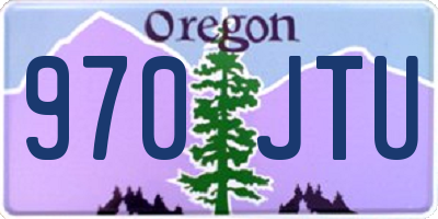 OR license plate 970JTU