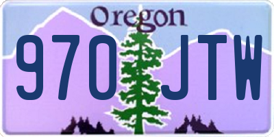 OR license plate 970JTW