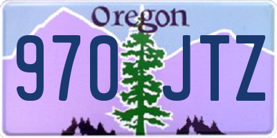 OR license plate 970JTZ