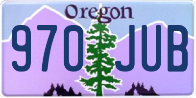 OR license plate 970JUB