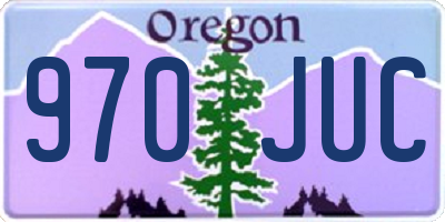 OR license plate 970JUC