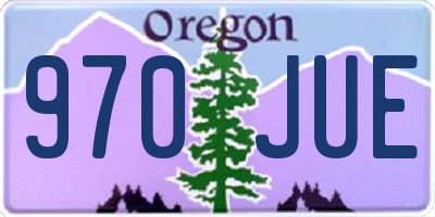 OR license plate 970JUE