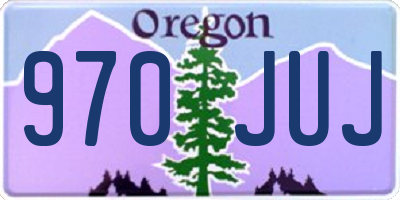 OR license plate 970JUJ