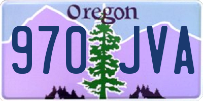 OR license plate 970JVA