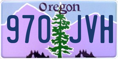 OR license plate 970JVH
