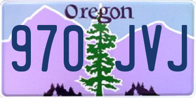 OR license plate 970JVJ