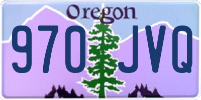 OR license plate 970JVQ