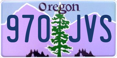 OR license plate 970JVS