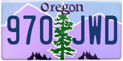 OR license plate 970JWD