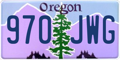 OR license plate 970JWG