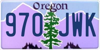 OR license plate 970JWK