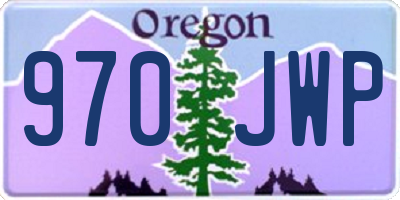 OR license plate 970JWP