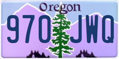 OR license plate 970JWQ