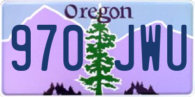 OR license plate 970JWU