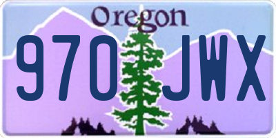 OR license plate 970JWX