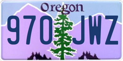 OR license plate 970JWZ