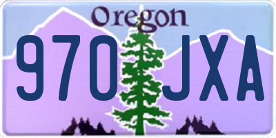OR license plate 970JXA