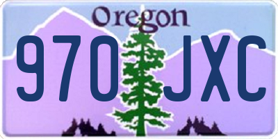 OR license plate 970JXC