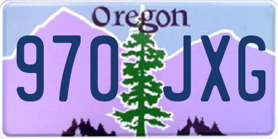 OR license plate 970JXG