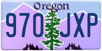 OR license plate 970JXP