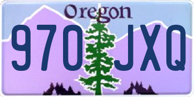OR license plate 970JXQ