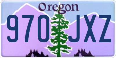 OR license plate 970JXZ