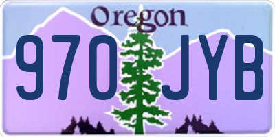 OR license plate 970JYB