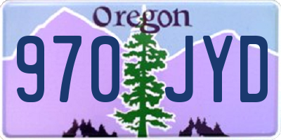 OR license plate 970JYD