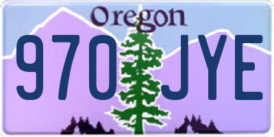 OR license plate 970JYE
