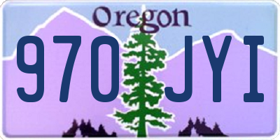 OR license plate 970JYI