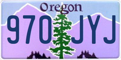 OR license plate 970JYJ