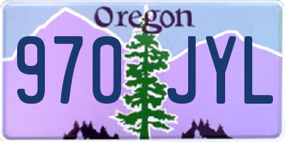 OR license plate 970JYL