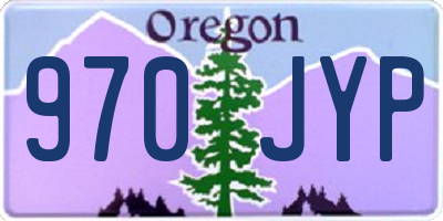 OR license plate 970JYP
