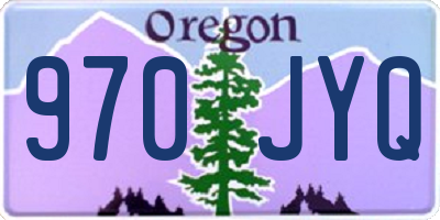 OR license plate 970JYQ