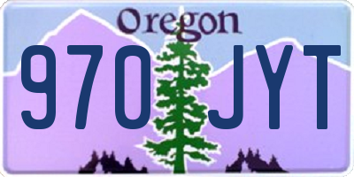 OR license plate 970JYT