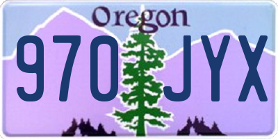 OR license plate 970JYX