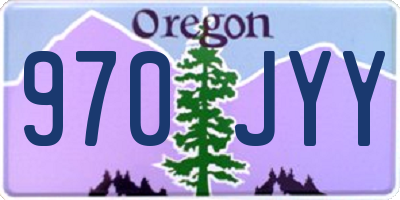 OR license plate 970JYY