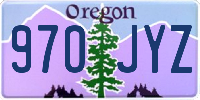 OR license plate 970JYZ