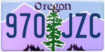 OR license plate 970JZC