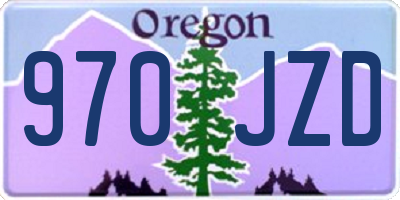 OR license plate 970JZD