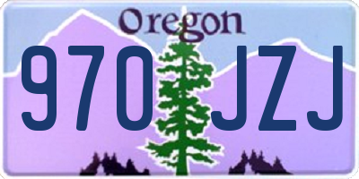 OR license plate 970JZJ