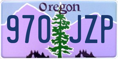 OR license plate 970JZP