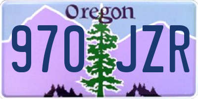 OR license plate 970JZR