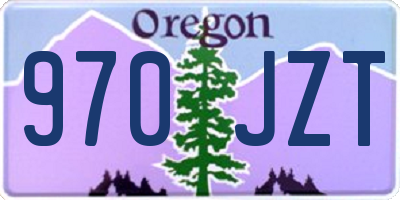 OR license plate 970JZT