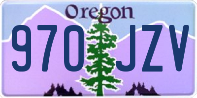 OR license plate 970JZV
