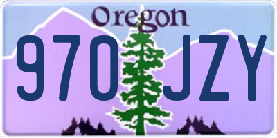 OR license plate 970JZY