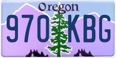 OR license plate 970KBG