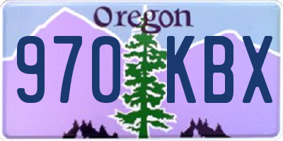 OR license plate 970KBX