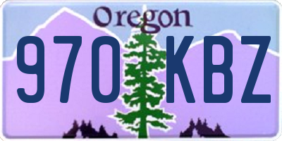 OR license plate 970KBZ